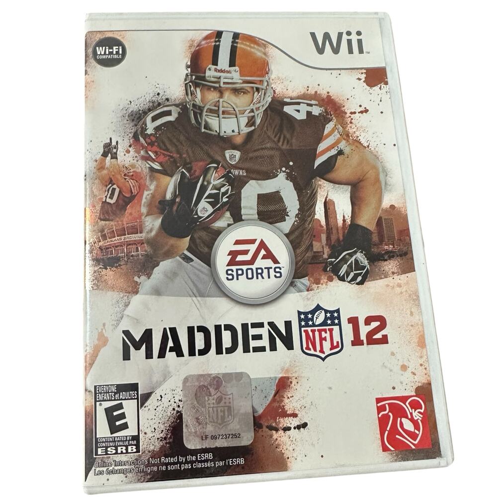 Madden NFL 12 Nintendo Wii Complete with Manual Untested Sport Football Gaming